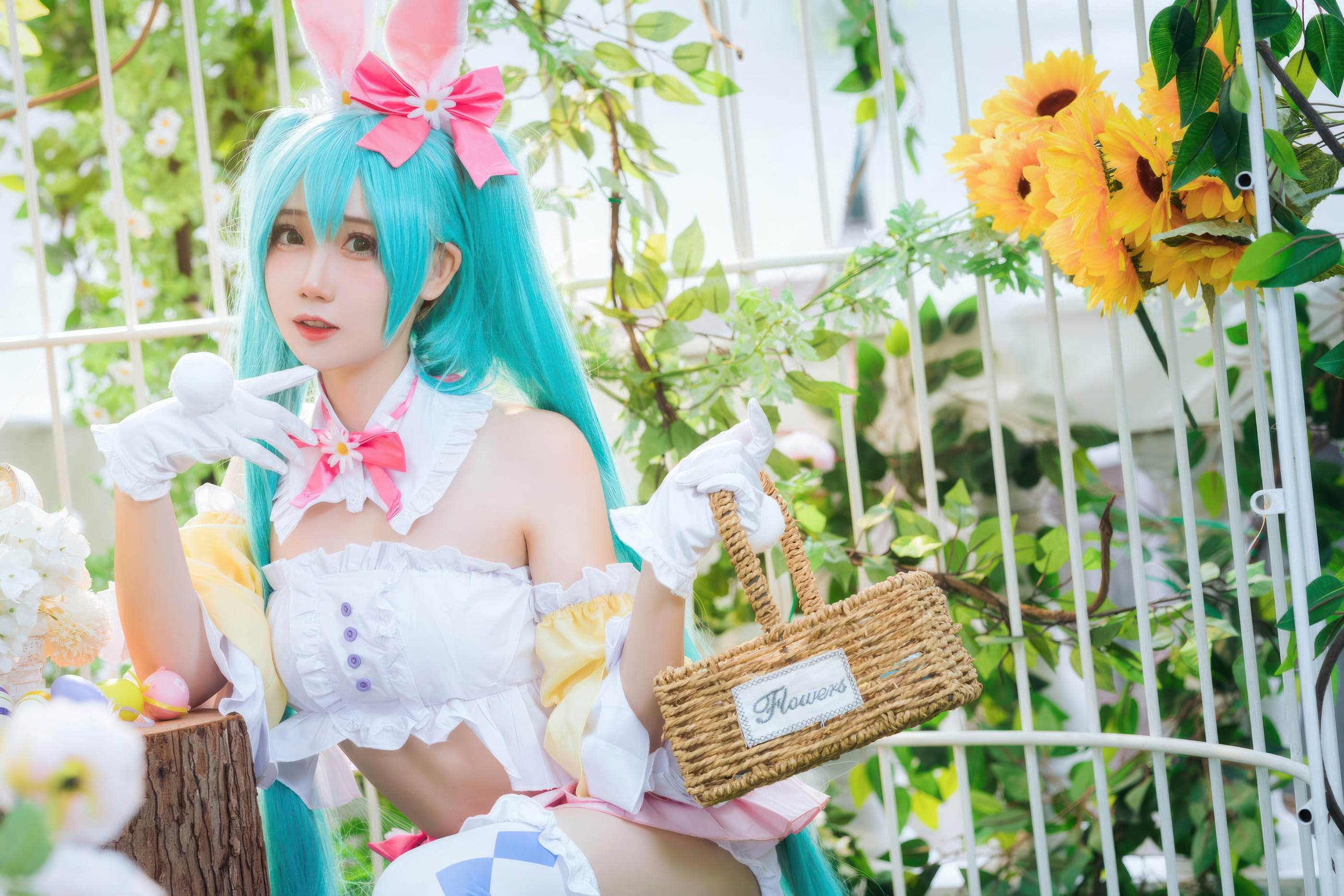 图片[1]-焖焖碳 – NO.050 初音未来 复活节兔子[22P]-XikXak